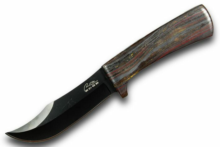 Knife With Tiger Iron Inlays #370848